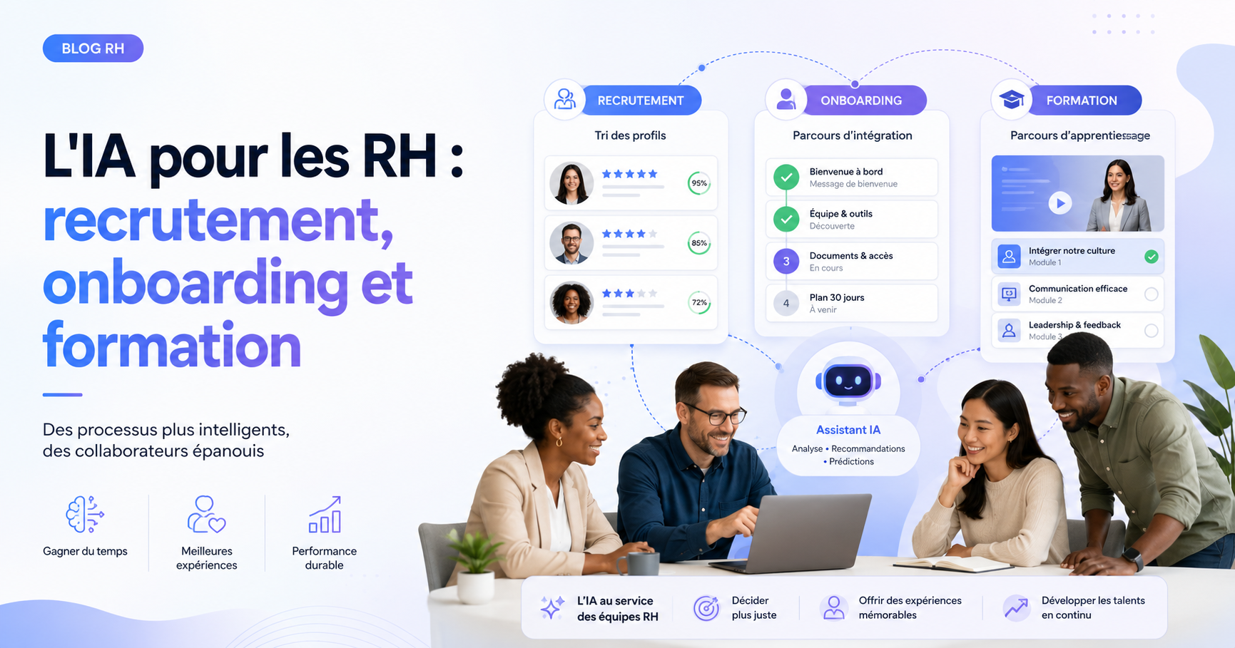 L'IA pour les RH : recrutement, onboarding et formation
